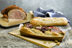 Roast pork and stuffing filling