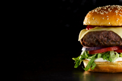 Premium beef burger