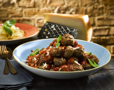 Dish of meatballs - Roberts of port Dinorwic