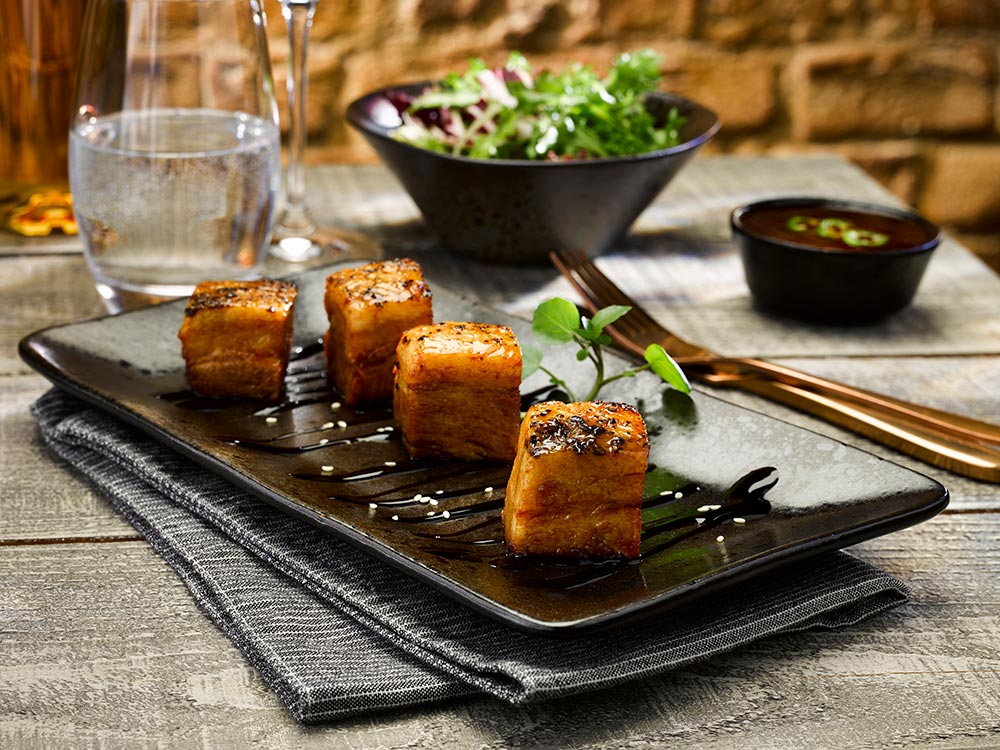 Pork Belly Bites - Food Production