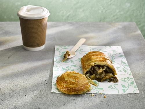 Vegan mushroom steak bake filling