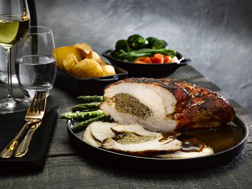 Turkey breast with stuffing